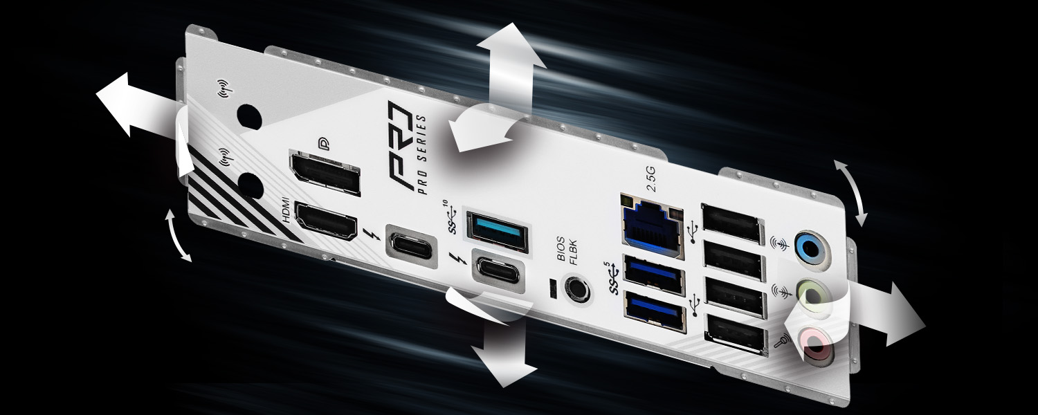 Flexible Integrated I/O Shield